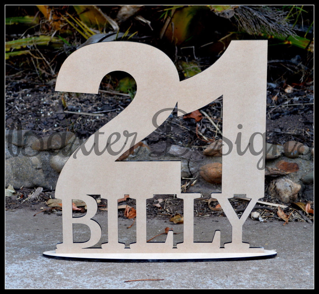 Age and Name Signing boards Birthday Party Wedding Engagement Event Wooden - Baxter Designs Australia