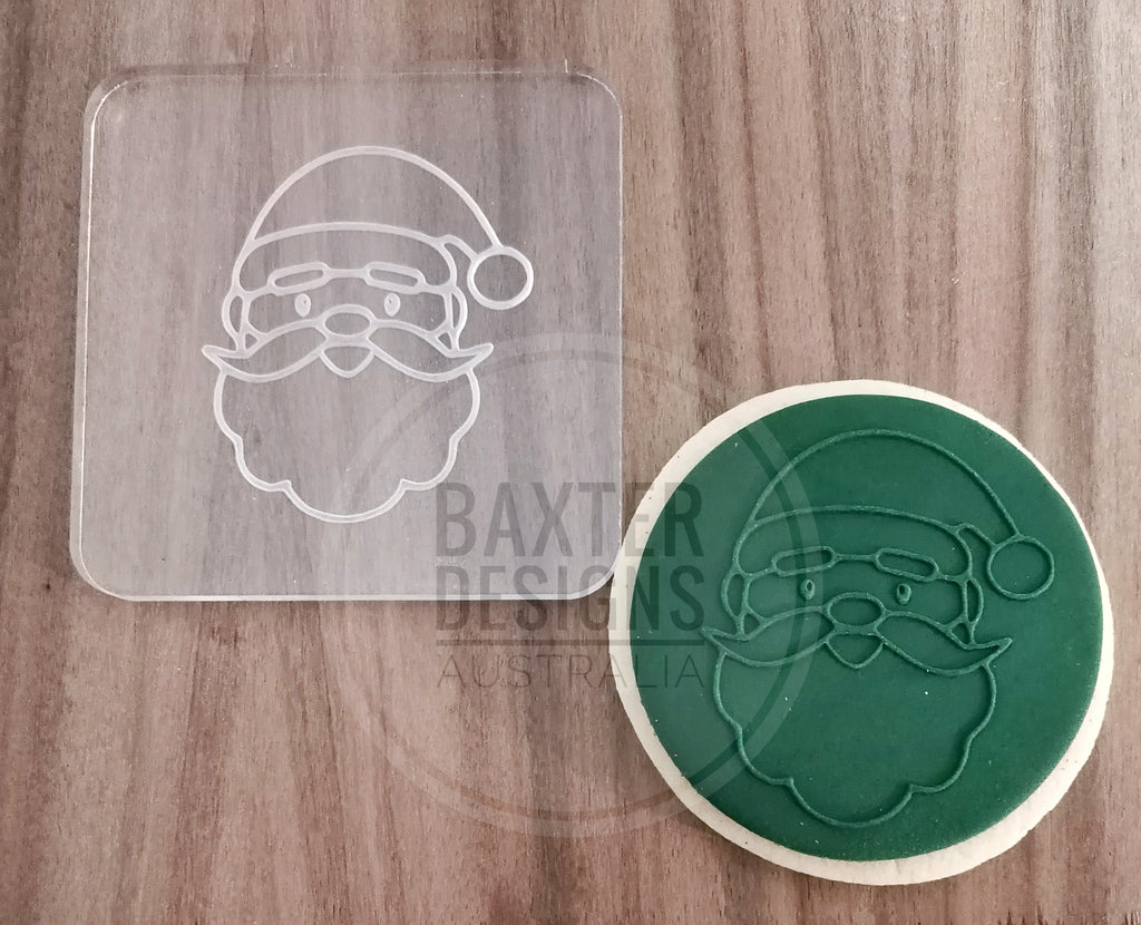 Fondant Cookie Biscuit Stamp Christmas Santa
