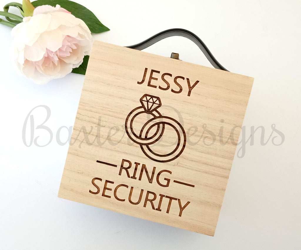 Ring Security Box Wedding Page Boy Flower Girl Walk down the aisle Ring Bearer