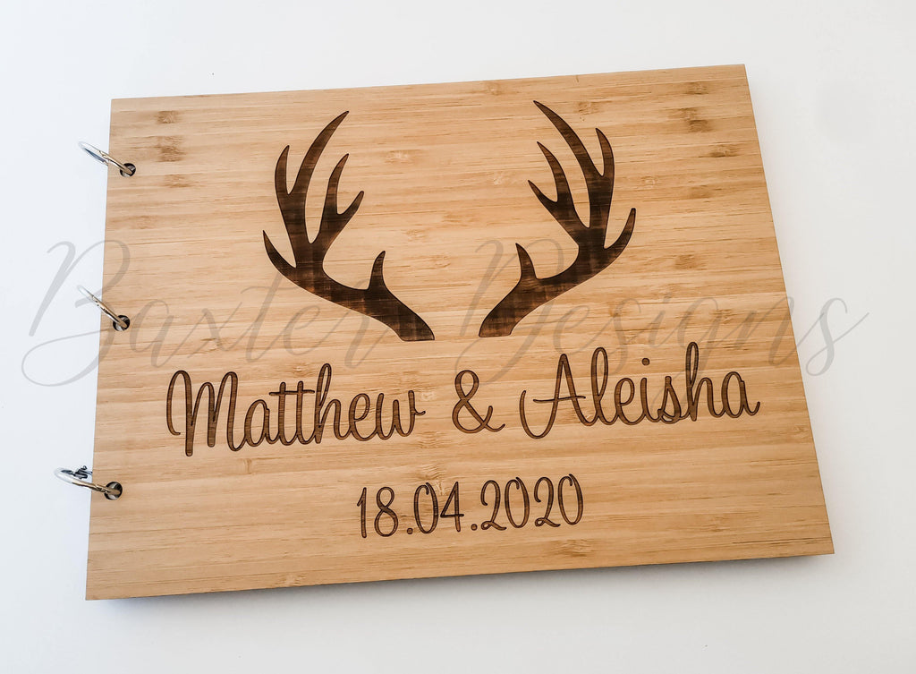 Guestbook Signing for Birthday, Engagement, Wedding and Parties Bamboo Ply Wood A4 - Baxter Designs Australia