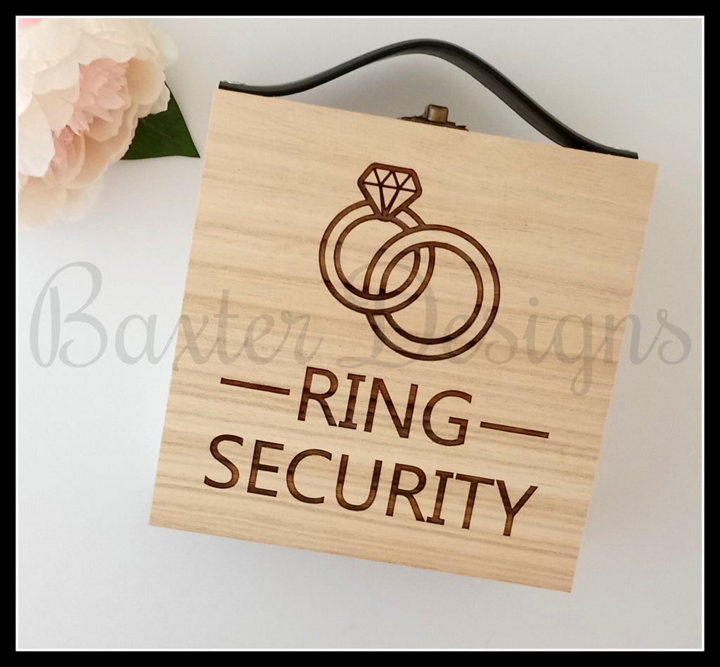 Ring Security Box Wedding Page Boy Flower Girl Walk down the aisle Ring Bearer