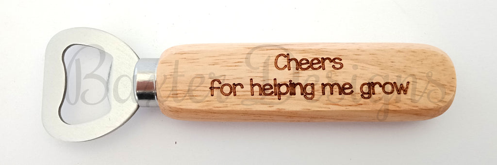 Wooden Handle Bottle Opener Gift for Teachers