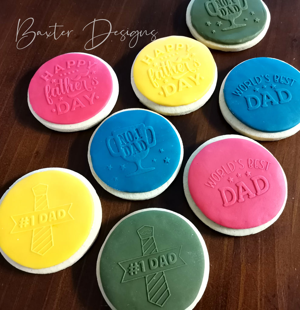 Fondant Cookie Biscuit Stamp Fathers Day