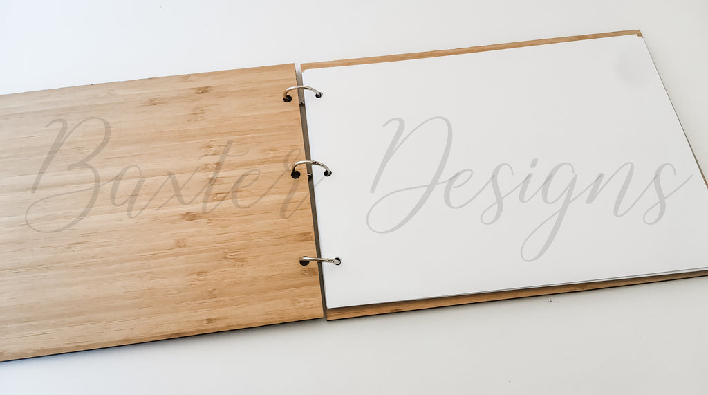 Guestbook a5 Signing for Birthday, Engagement, Wedding and Parties Bamboo Ply Wood